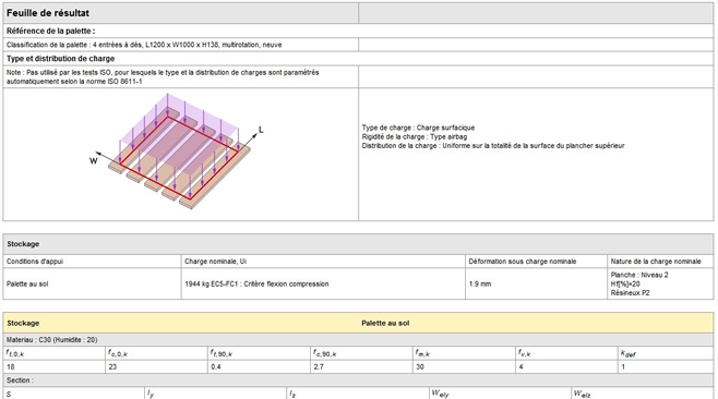 PALLET-Express v4 intègre un puissant solveur pour analyser la résistance et les déformations des palettes standard et non standard PALLET-Express v4 intègre un puissant solveur pour analyser la résistance et les déformations des palettes standard et non standard